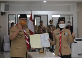 Ketua Kwarda Gerakan Pramuka Jabar melantik Kak Dicky Harun sebagai Ketua Majelis Pembimbing Satuan Komunitas SPN Jawa Barat