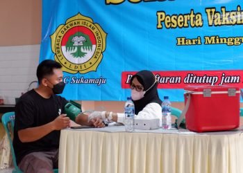 Vaksinasi Polsek Sukmajaya Bersama PAC LDII Sukamaju