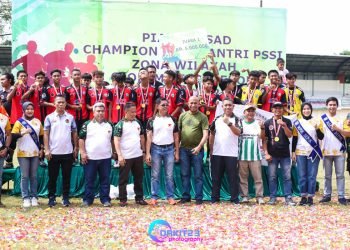 Dandim 0508/Depok Kolonel Inf Elvino Yudha Kurniawan  saat Penutupan Liga Santri tingkat Kodim Depok