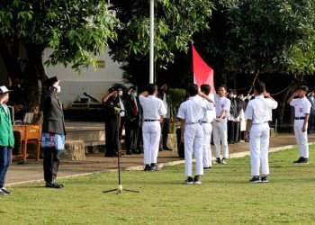 Pelaksanaan Upacara HUT Kemerdekaan Ke-77 RI di lingkup DPD LDII Kota Depok