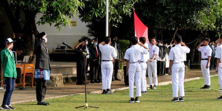 Pelaksanaan Upacara HUT Kemerdekaan Ke-77 RI di lingkup DPD LDII Kota Depok