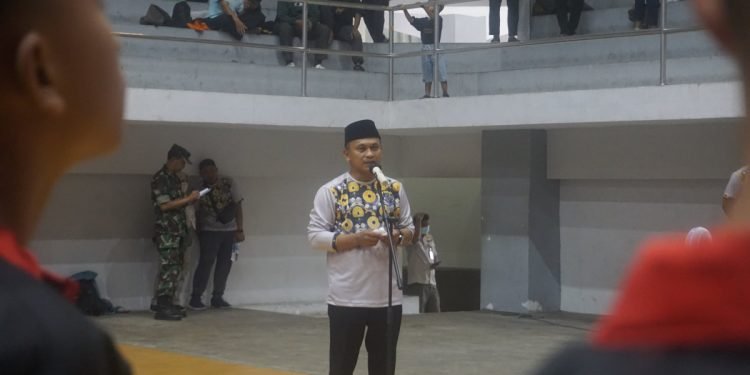Kepala Kantor Kemenag Kota Depok, H. Asnawi dalam Sambutannya pada Pembukaan Pospeda