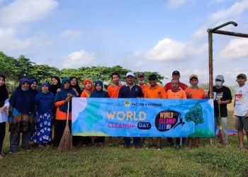 Warga LDII Kediri Sukseskan World Clean Up Day 2022