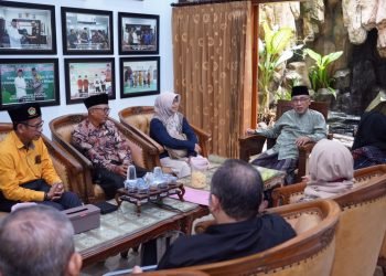 Ponpes Al Ubaidah menerima kunjungan pimpinan Universitas Terbuka. (LINES)