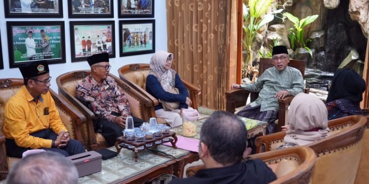 Ponpes Al Ubaidah menerima kunjungan pimpinan Universitas Terbuka. (LINES)