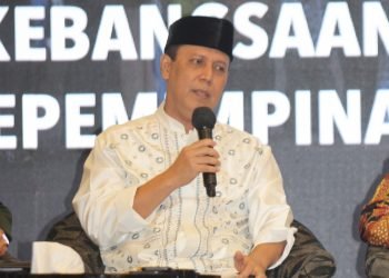 Kepala BNPT Boy Rafli Amar saat menyampaikan materi pada acara Tadarus Kebangsaan. (LINES)