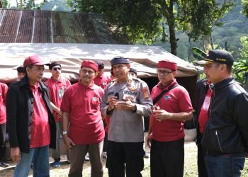 Kepala Sub Direktorat Pembinaan Ketertiban Sosial (Kasubdit Bintibsos) Polda Bali, AKBP HM Taofiq saat membuka perkemahan Cinta Alam Indonesia (CAI) 2023. (LINES)