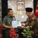 Asisten Teritorial (Aster) Panglima TNI Mayjen TNI Mochamad Syafei Kasno saat menerima kunjungan Ketua Umum DPP LDII, KH Chriswanto Santoso. (LINES)