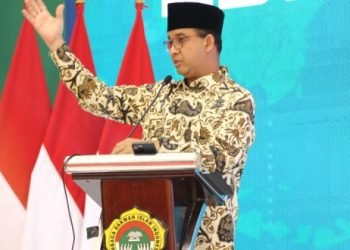 Anies Baswedan saat memaparkan materinya pada Rakernas LDII (LINES).