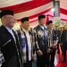 Presiden Jokowi dan beberapa menteri membeli baju rancangan Callista Aldenia remaja LDII asal Jawa Barat. (LINES)