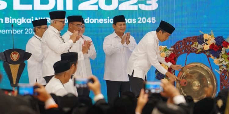 Presiden Joko Widodo saat membuka secara  resmi Rakernas LDII 2023 (7/11) LINES.