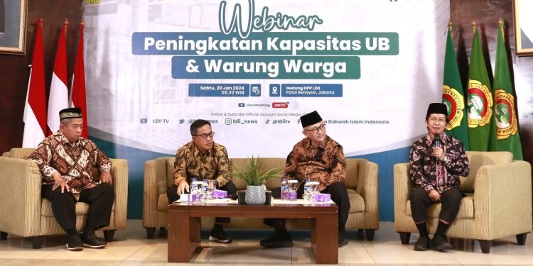 Webinar Peningkatan Kapasitas UB dan Warung Warga oleh DPP LDII. Foto: LINES.