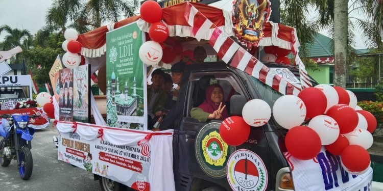 Pawai Kendaraan Hias LDII Kalbar. (LINES)