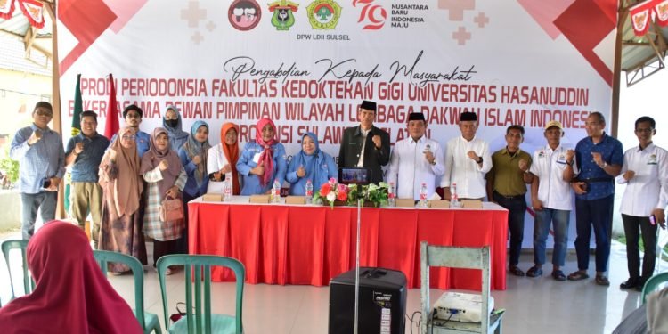 Fakultas Kedokteran Gigi Unhas dan Pengurus DPW LDII Sulsel. (LINES)