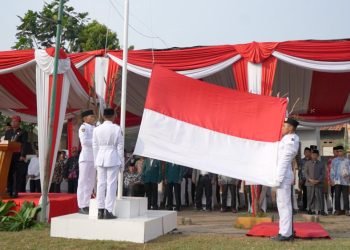 Upacara Peringatan HUT ke-79 Republik Indonesia. (LINES)