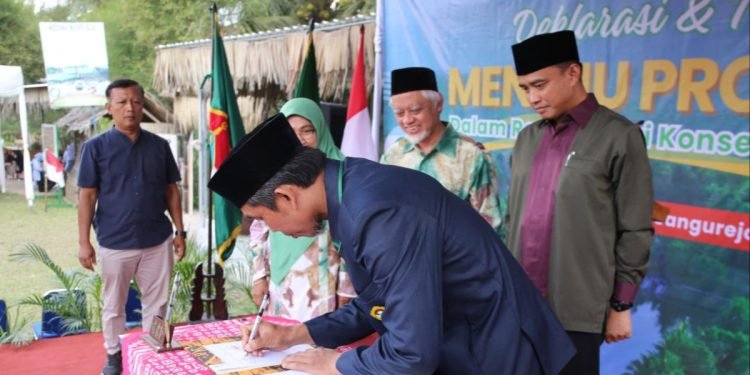 Deklarasi Menuju Proklim Lestari yang dilaksanakan dalam rangka memperingati Hari Konservasi Alam Nasional (HKAN) 2024. (LINES)