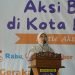 Kepala Dinas Kesehatan Kota Depok, dr. Mary Liziawati saat membuka acara Aksi Bergizi se-Kota Depok di Ponpes Roudhotul Qur'an.