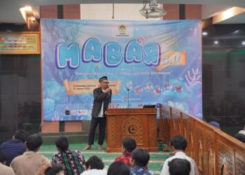 Ketua DPD LDII Tangsel Edy Iriyanto saat memeberikan sambutan didepan Generus LDII Kelurahan Serua. Foto: LINES