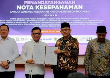 Gubernur Lemhannas RI, TB. Ace Hasan Syadzily dengan Ketum DPP LDII KH. Chriswanto Santoso. (LINES)