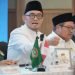Dahnil Anzar Simanjuntak menyampaikan materi pada Skeolah Virtual Kebangsaan LDII. (LINES)