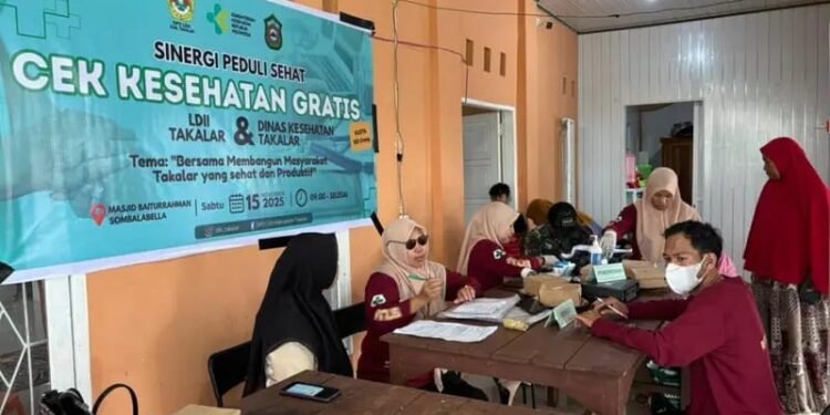 Kegiatan Cek Kesehatan DPD LDII Kabupaten Takalar. (LINES)