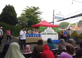 Pasar murah yang digelar DPW LDI Jawa Barat di Sumedang. (LINES)