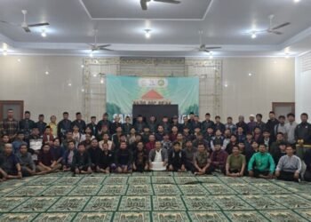 Peserta Diklat Khotib DPD LDII Depok yang mengikuti acara secara daring. (LINES)