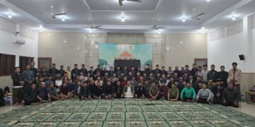 Peserta Diklat Khotib DPD LDII Depok yang mengikuti acara secara daring. (LINES)