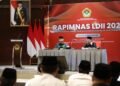 Ketum DPP LDII KH Chriswanto Santoso dalam Rapimnas LDII 2026. (LINES)