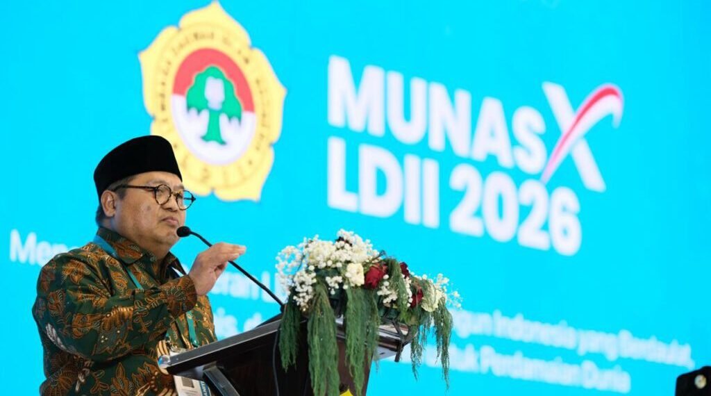 Dody Taufik Wijaya, terpilih menjadi Ketua Umum DPP LDII Periode 2026-2031, pada Munas X LDII yang berlangsung 7-9 April 2026, di Grand Ballroom Ponpes Minhajurrosyidiin, Jakarta. (LINES)