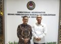 Koordinator Bidang Lingkungan Hidup dan Sumber Daya Alam (LISDAL) DPP LDII, Dicky Budiman diterima Sekretaris Kementerian Koordinator PMK, Imam Machdi. (LINES)
