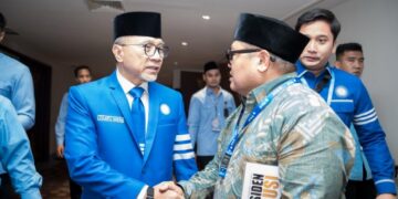 Ketum DPP Partai Amanat Nasional bersama Ketum DPP LDII. (LINES)