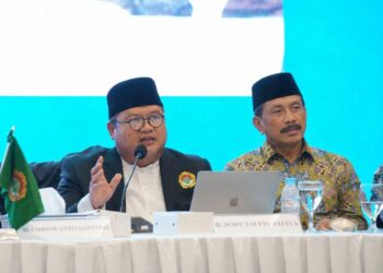 Ketua Umum DPP LDII Dody Taufiq Wijaya dan Korbid Hubungan Antar Lembaga Singgih Tri Sulistiyono mengingatkan bahwa ancaman terhadap ideologi negara kini telah bertransformasi. (LINES)